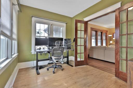 Main floor bedroom/office, versatile space