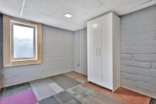 Lower level bedroom/office with egress window