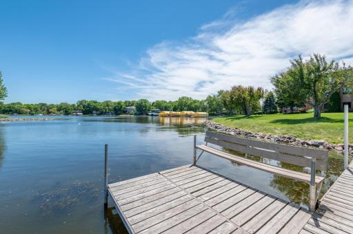 There is a day dock and bench if you care to try and catch a few pan fish for dinner. Handy if friends pick you up by boat!
