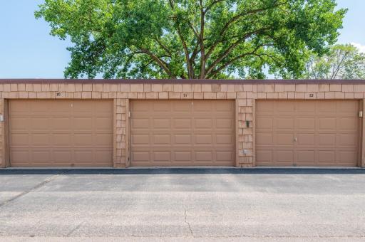 Garage number 71. Useful for lake toys, extra storage, and your car!