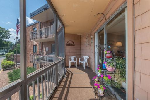 The screened in porch is such an excellent feature for the spring, summer, and fall months. Large enough for deck furniture, plants, and other decorative items.