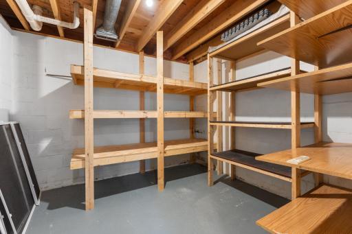 Storage room in lower level