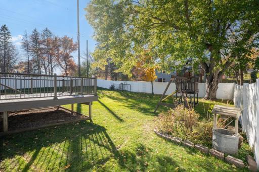 Fenced-in backyard