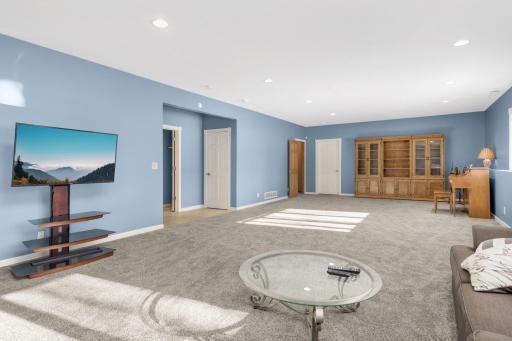 Spacious lower level.