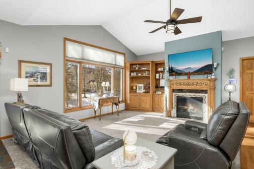 Beautiful, large window in the living room.