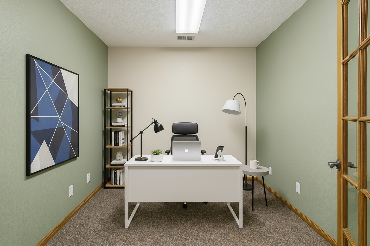 Virtually Staged Office