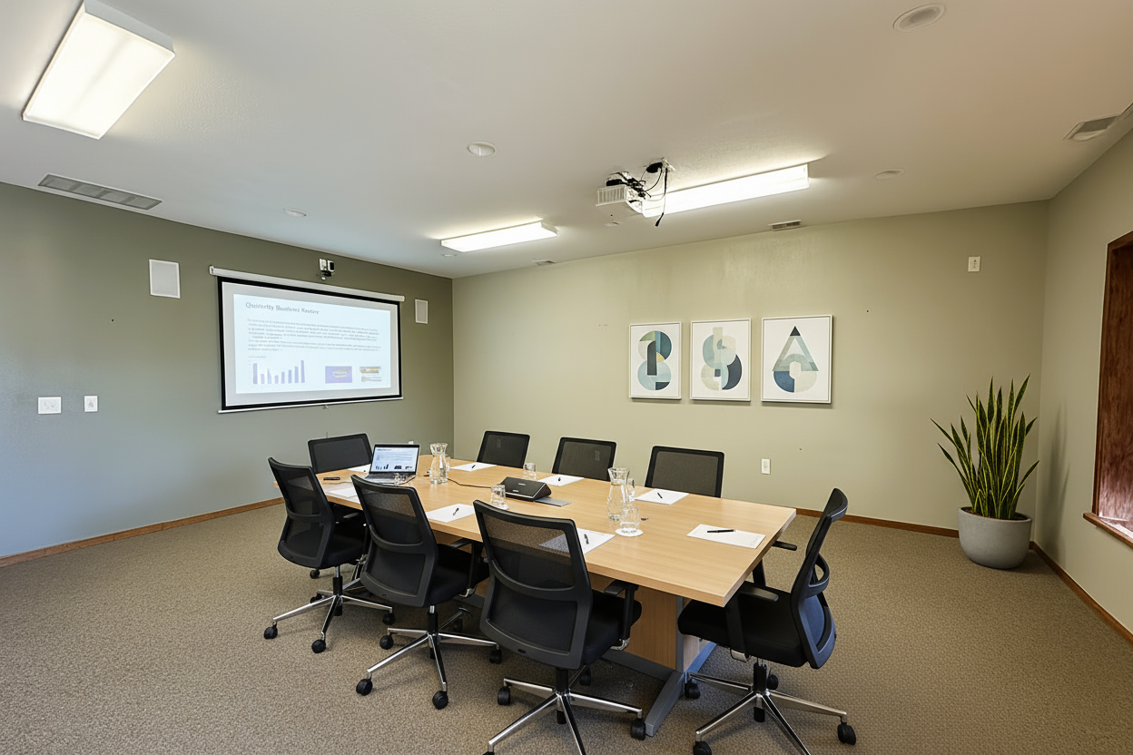 Virtually Staged Conference Room