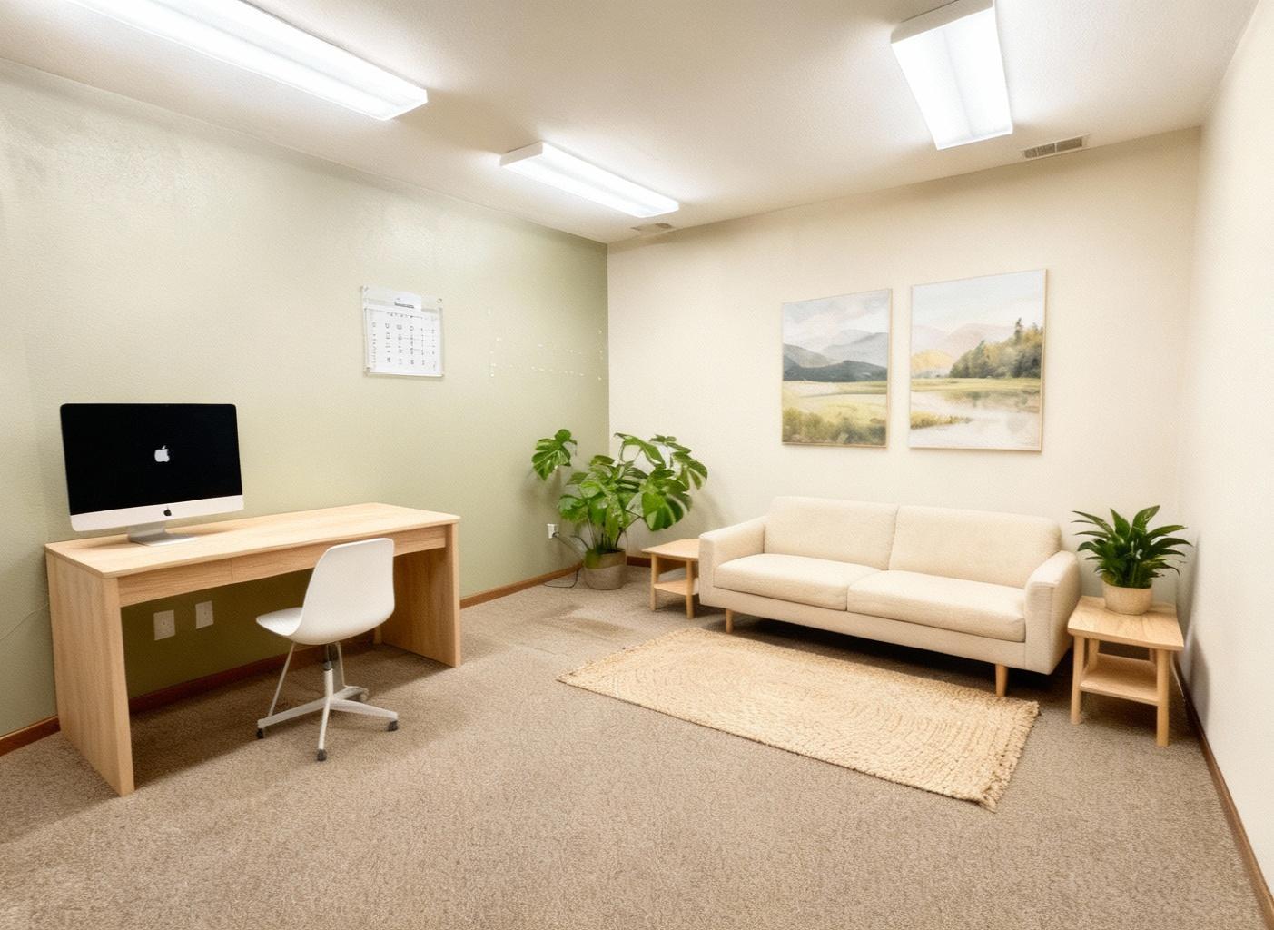Virtually Staged Office Space