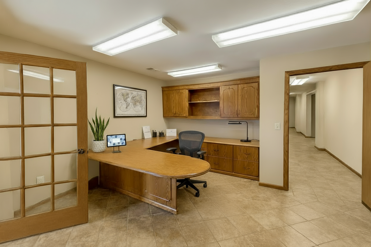 Virtually Staged Front Desk