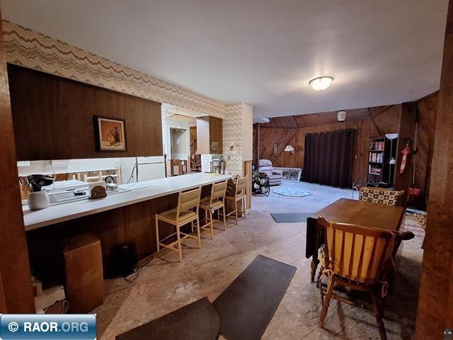 Family room with kitchenette