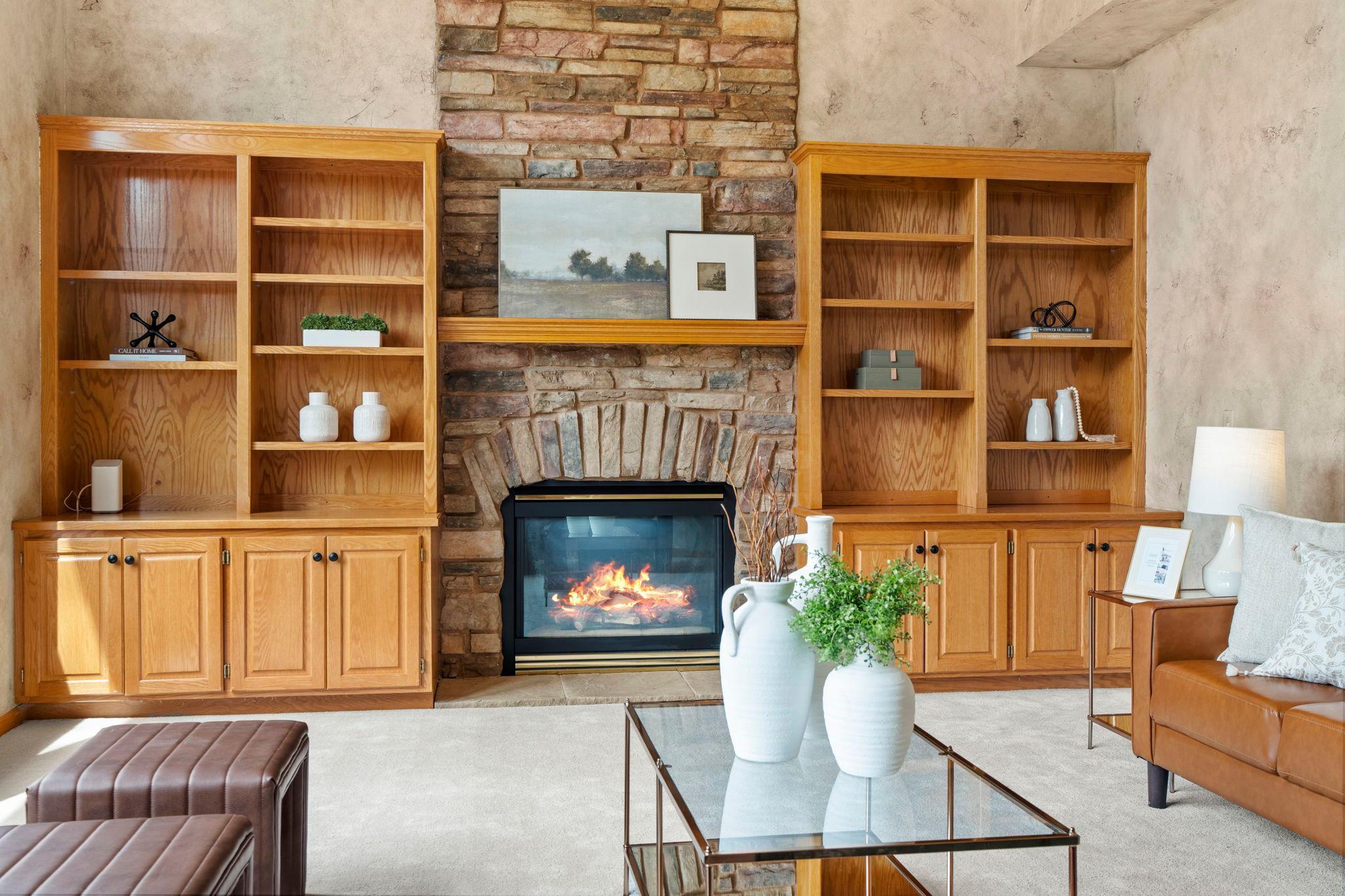 Two Story Gas Fireplace