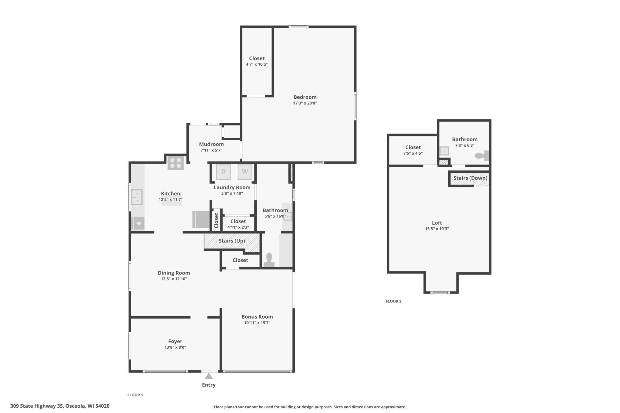Combined floorplan