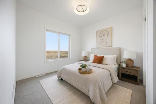 virtually staged bedroom