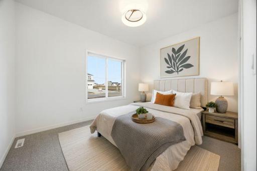 virtually staged bedroom