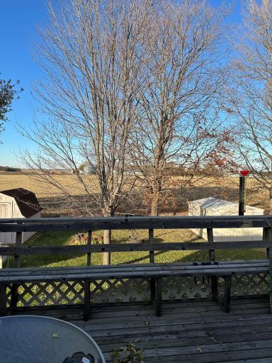 Back yard view from deck
