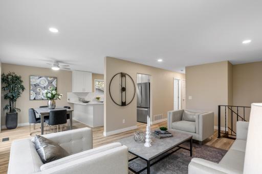 Photo for 14624 92nd Place N, Maple Grove, MN 55369 - listing #6814532 Main level: living room/dining room/kitchen