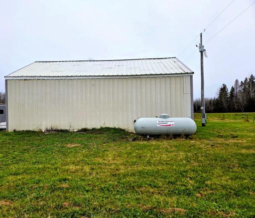 Side of insulated, heated building