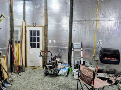 Service door entrance