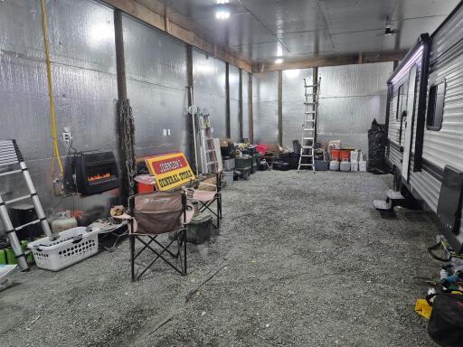 View from front of interior building