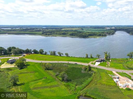 Arial view of oversized lot waiting for you dream home.