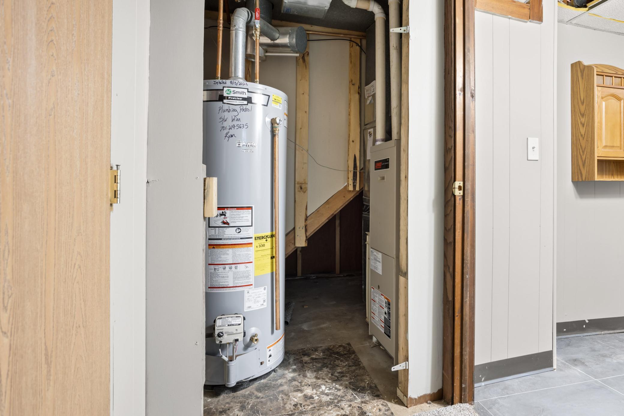 Water heater and furnace