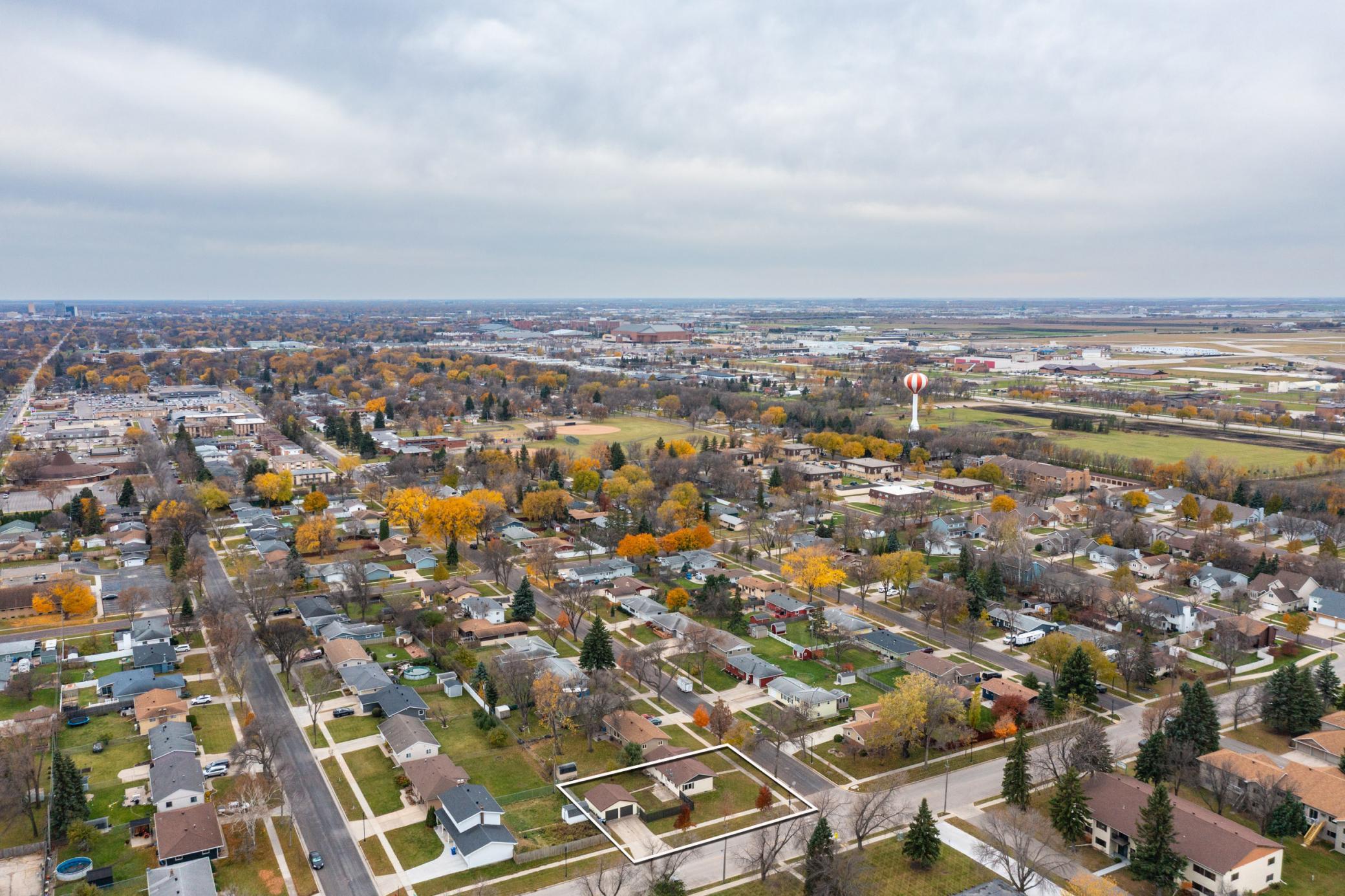 Aerial View facing southwest