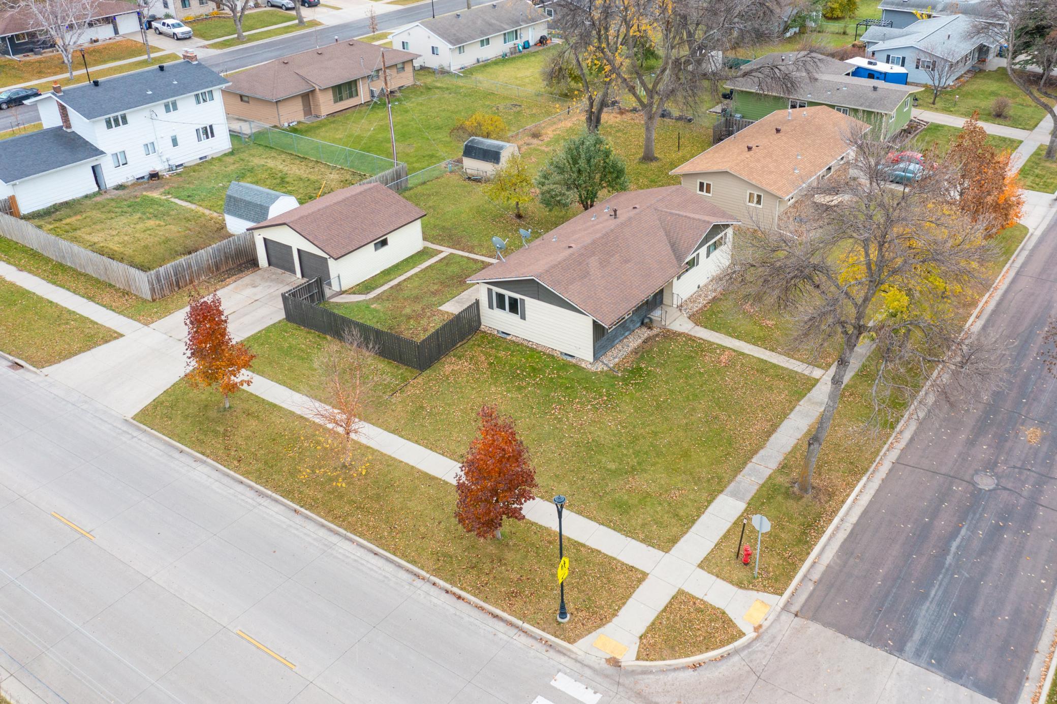 Aerial View facing southeast