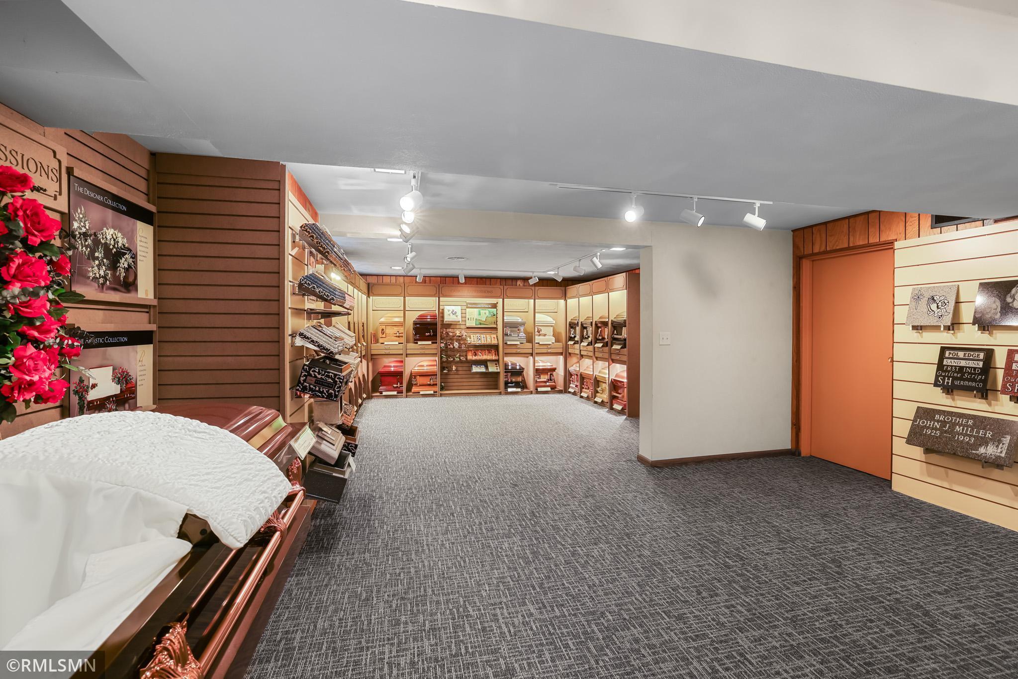 Lower level showroom