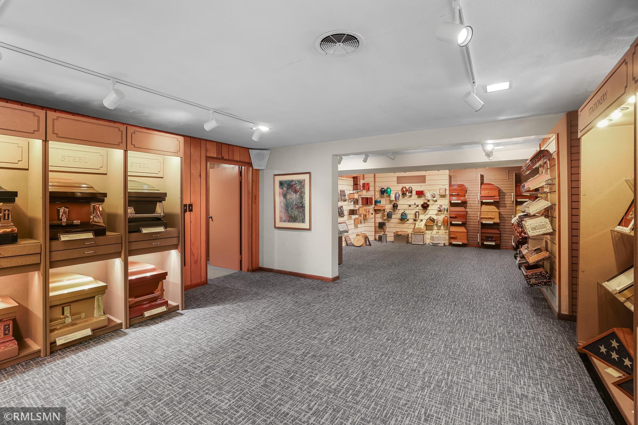 Lower level showroom