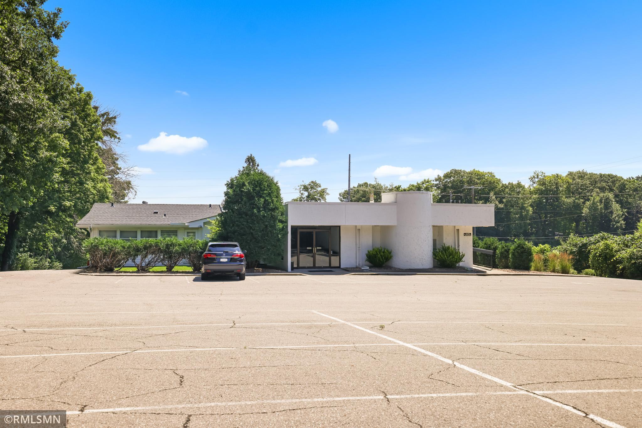 Front entrance and parking