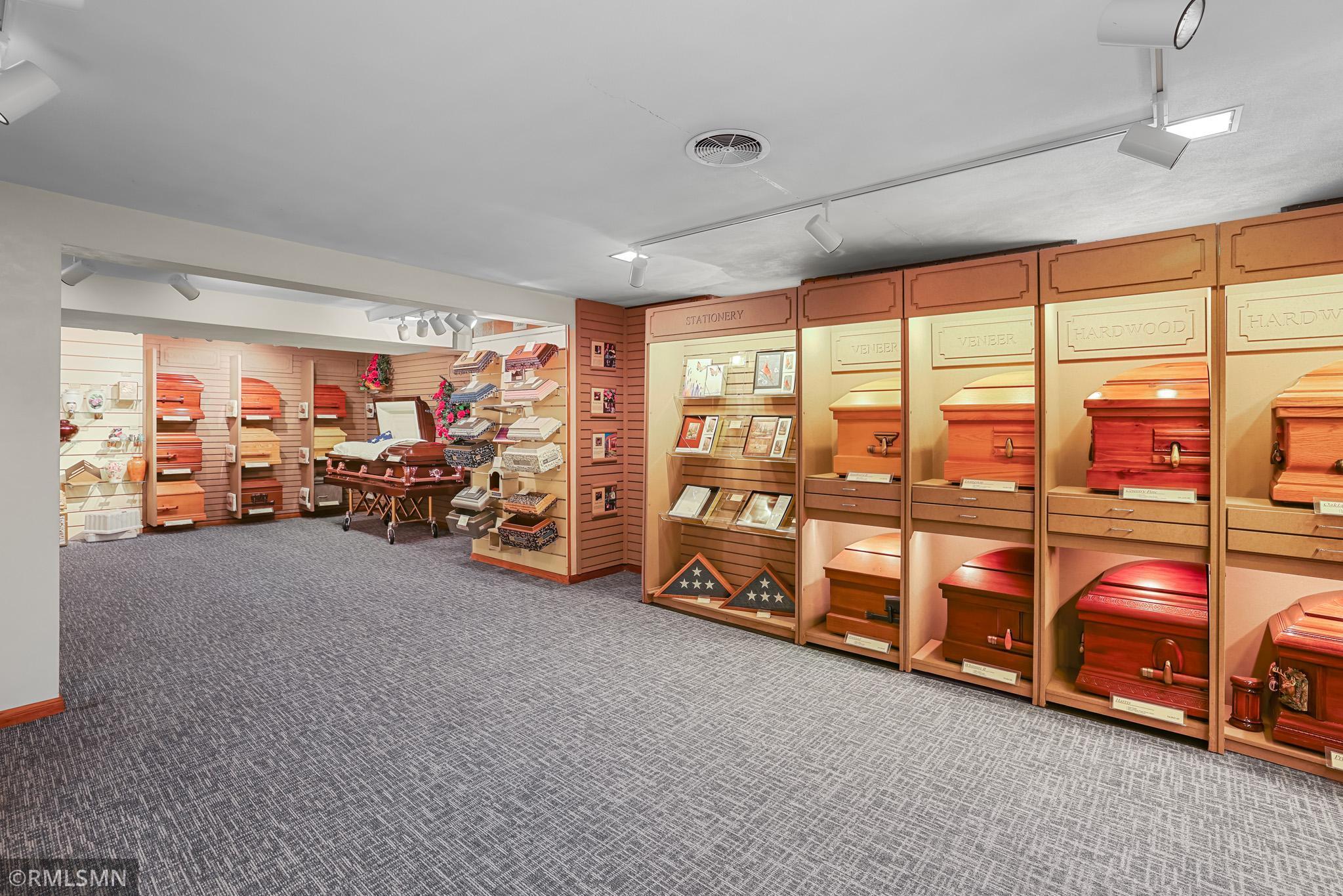 Lower level showroom