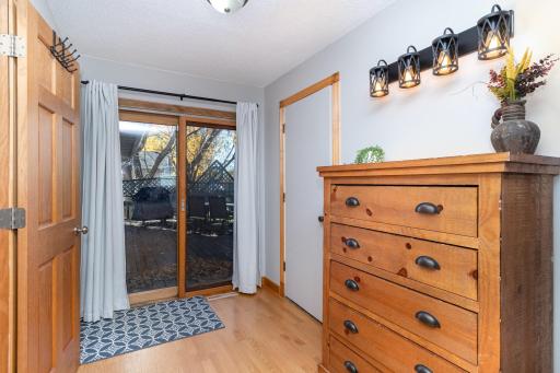 Enjoy stepping out to the deck from the primary bedroom