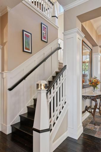 Custom millwork. 'Lighthouse' ballisters actually light up!