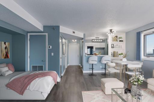 Virtual staged studio