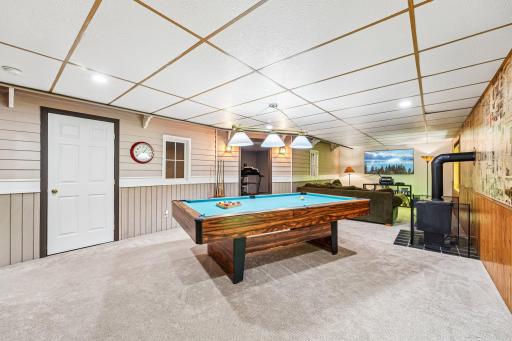 Recreation Room with Pool Table and Seating Area (Heating unit to be replaced)