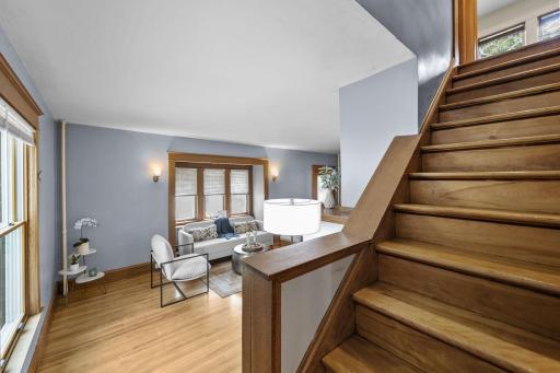 3121 Bloomington Ave Stairs to Living Room and Kitchen.jpg