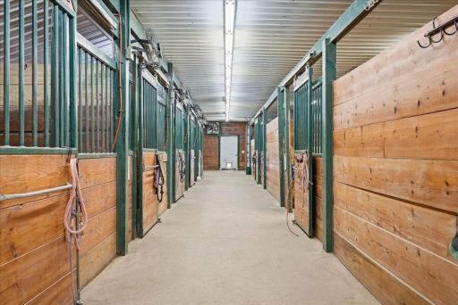 Beautifully crafted stalls with mats and feed doors