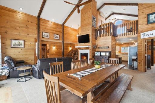 Large living room and space for large dining room, if desired