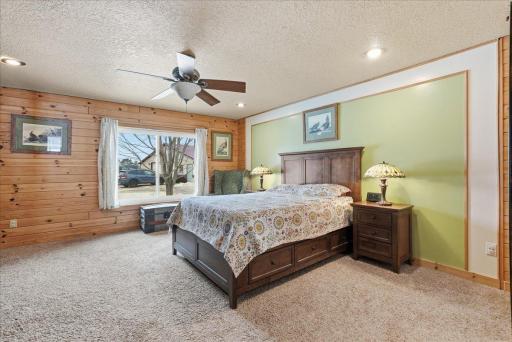 Spacious primary bedroom on the main floor