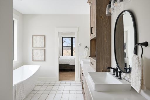 Primary Suite Full Bath - Images shown are from previous model and representative of design, layout and finishes