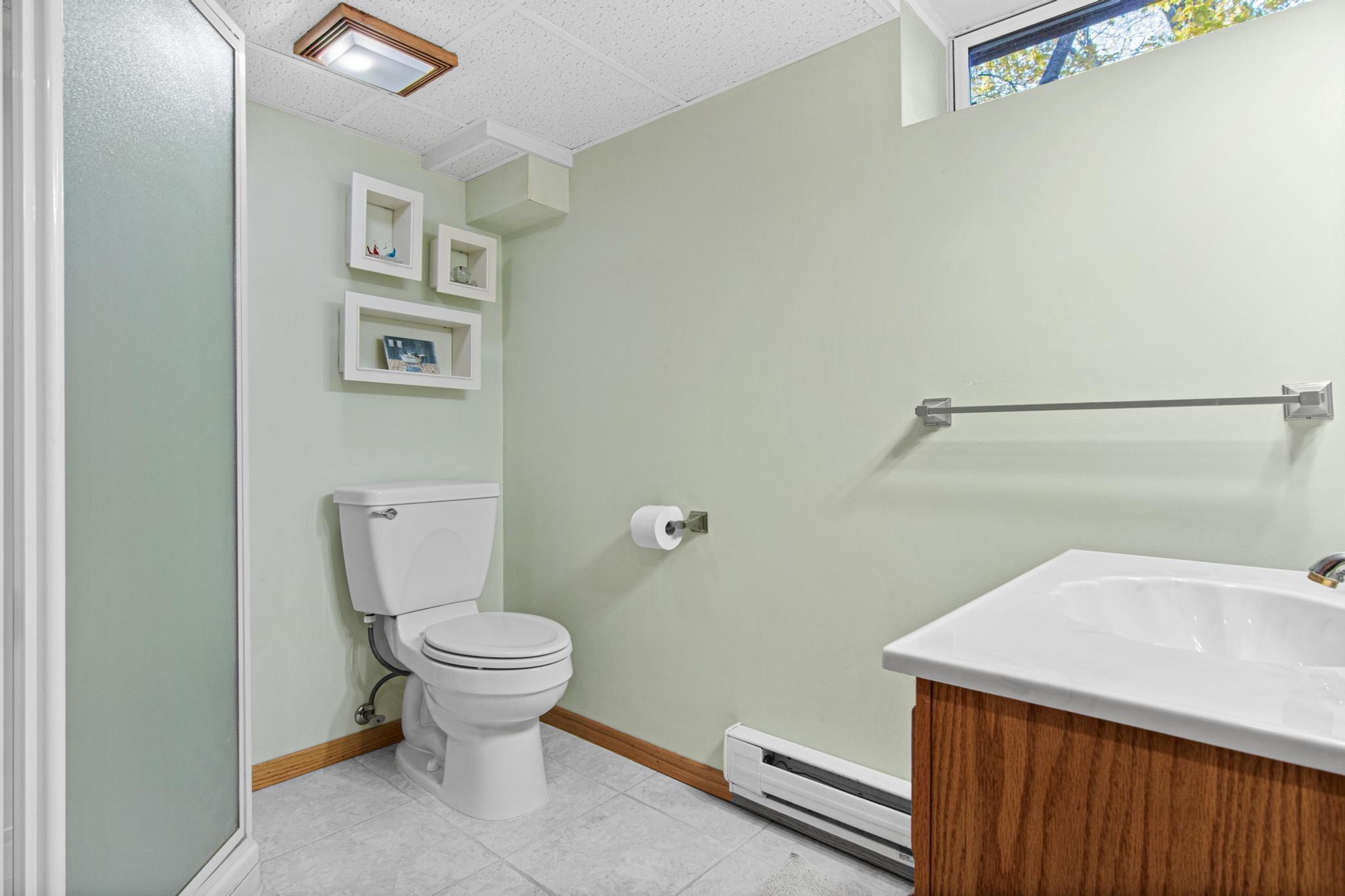 basement 3/4 bath