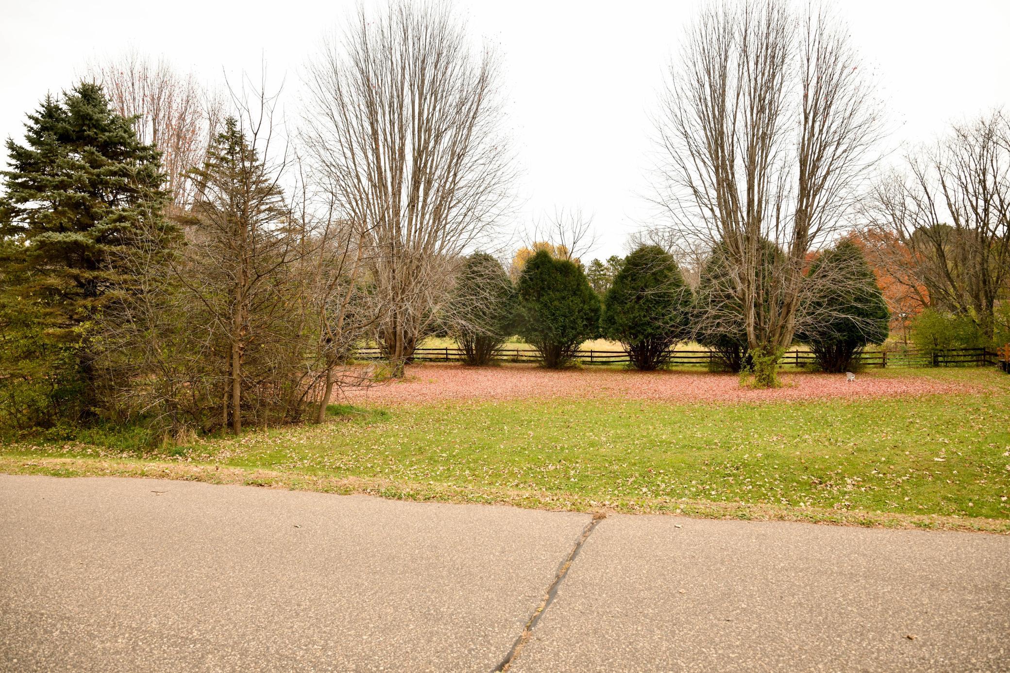 Natural private tree lined for privacy