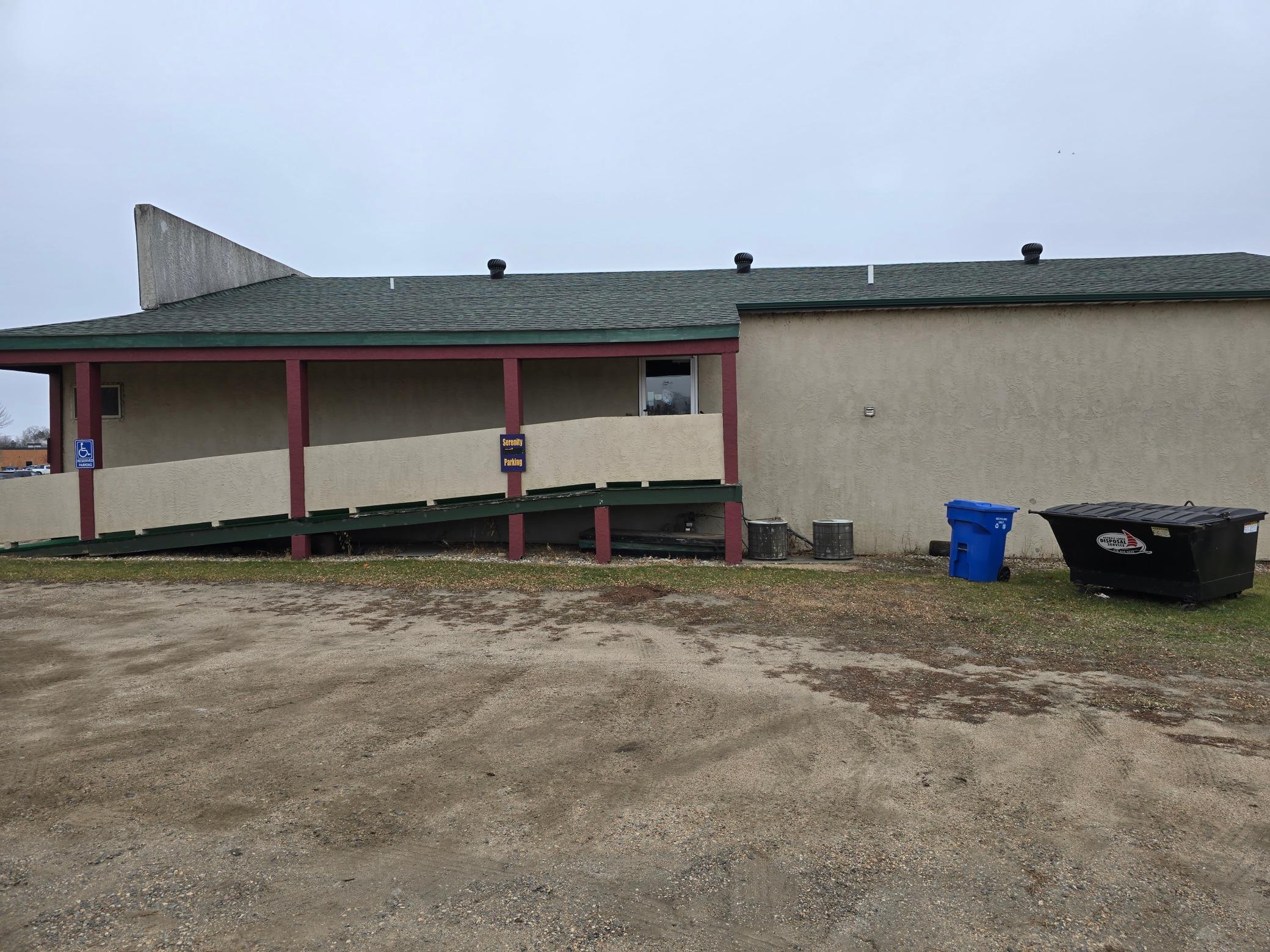 Back of building