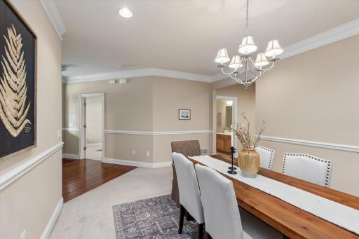 Formal dining room could easily serve as living room