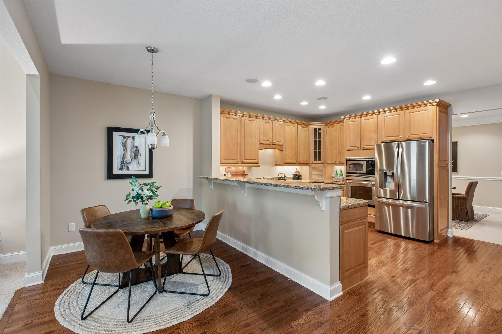 Convenient in-formal dining area