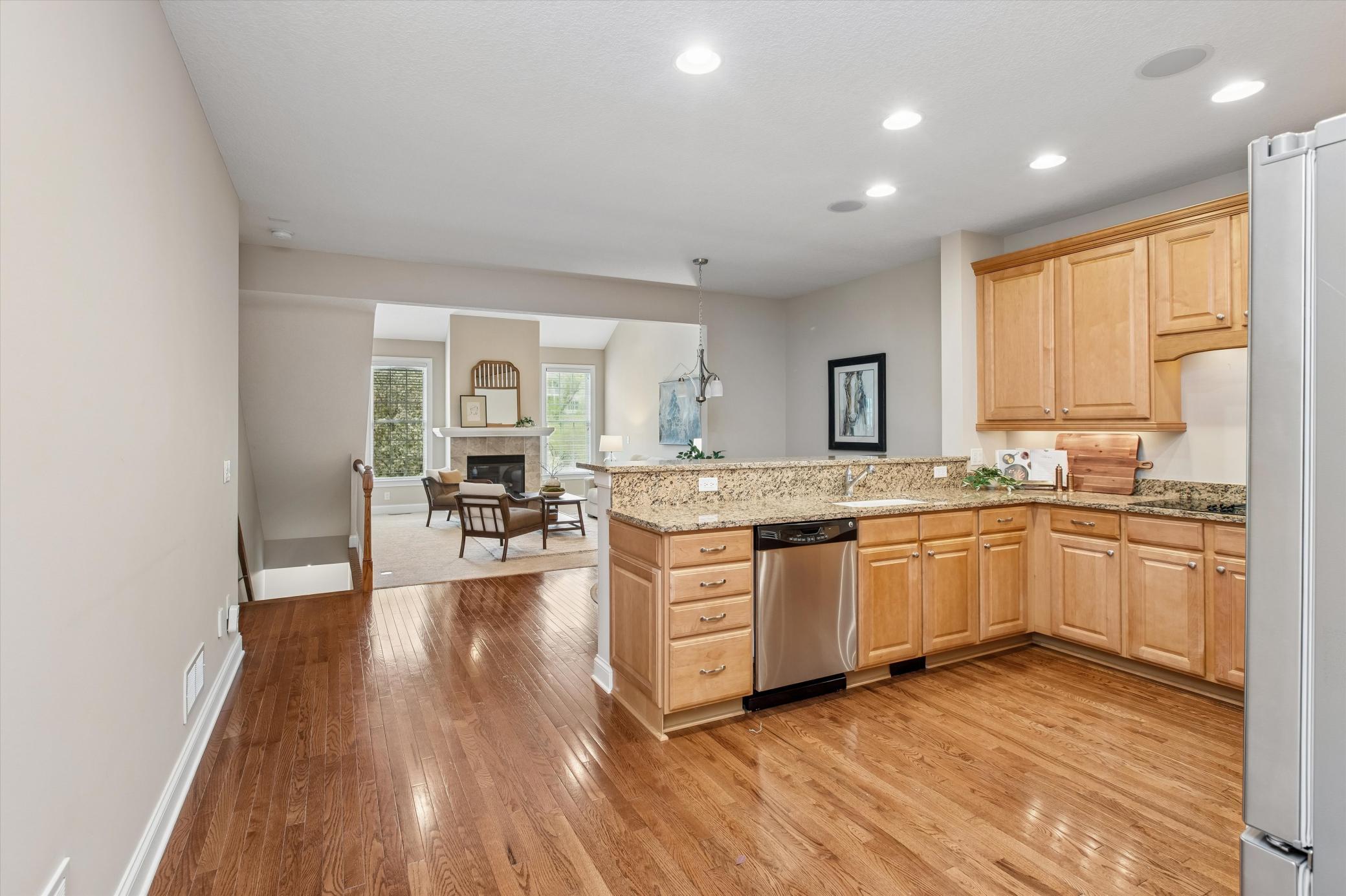 Quality hardwood floors in excellent condition