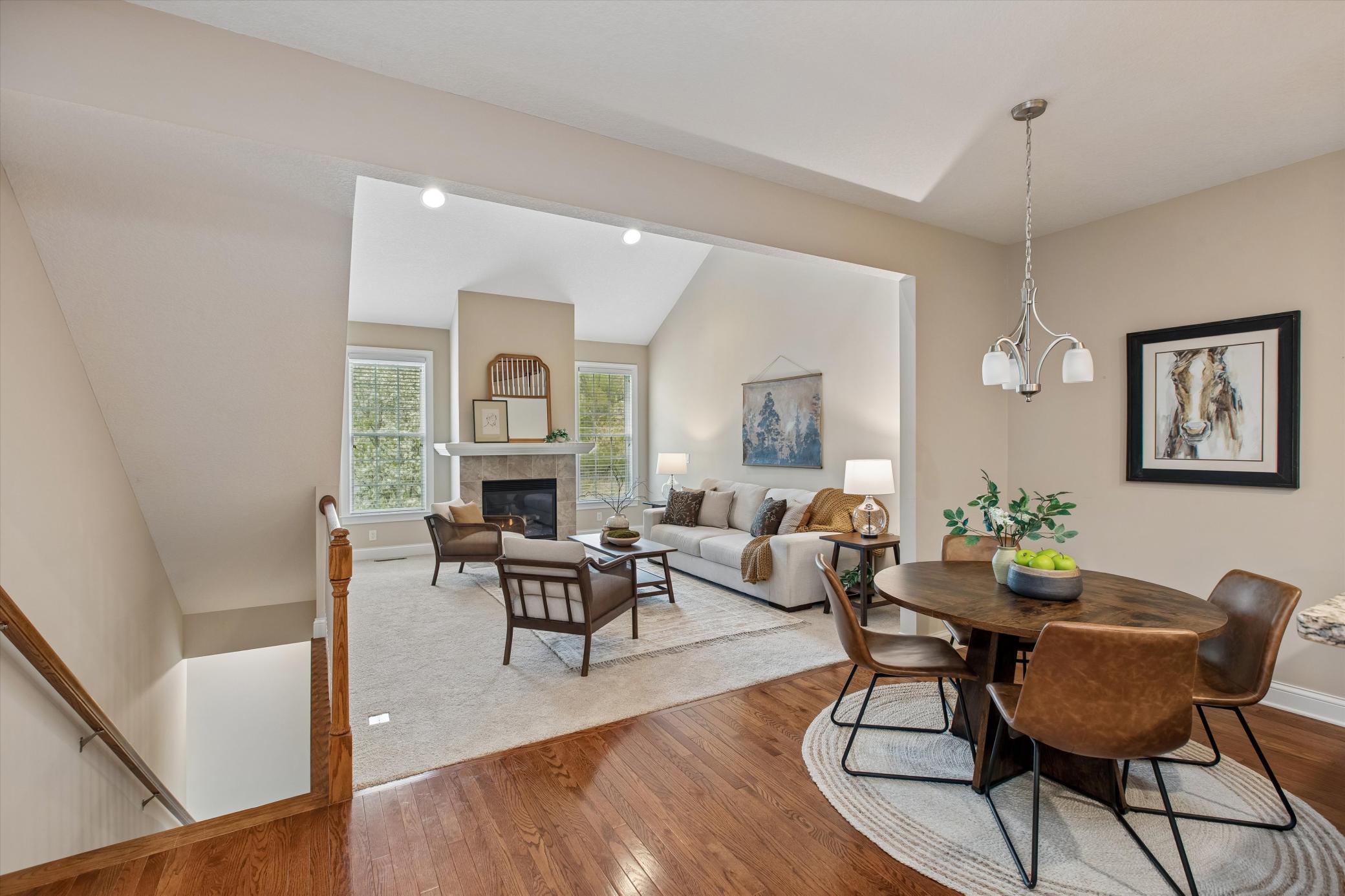 Brand new carpet in family room