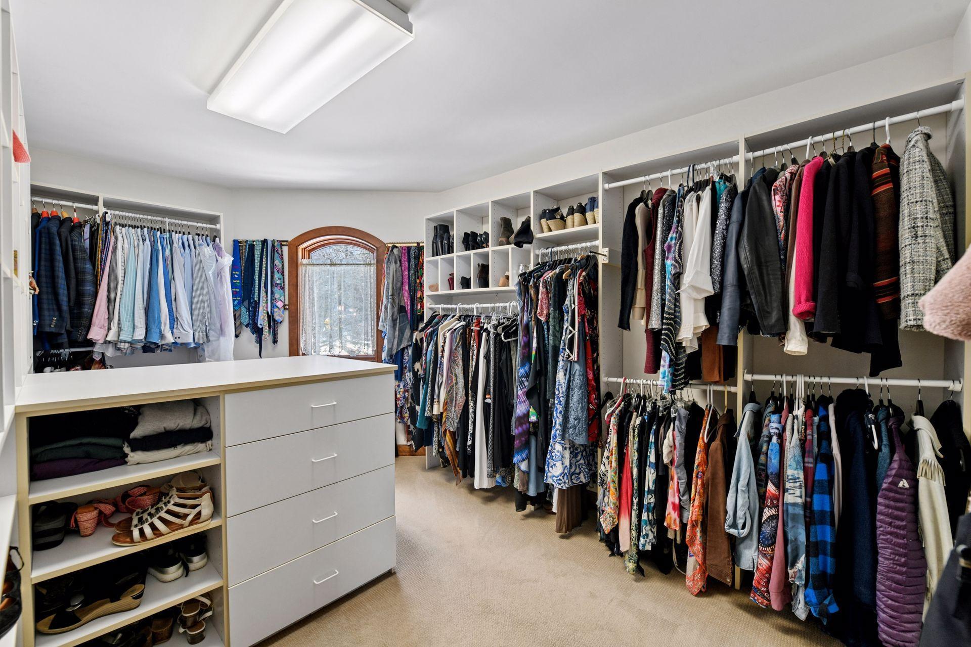 Part of primary's closet