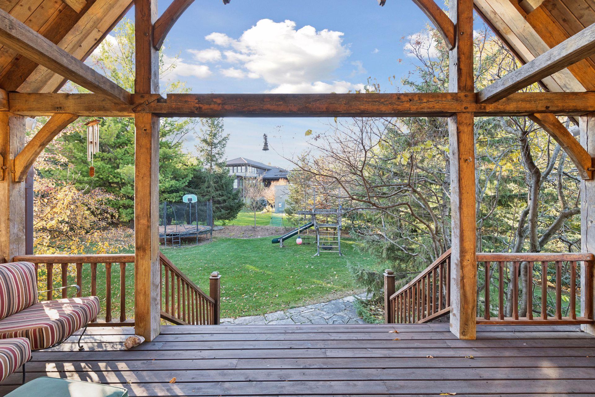 Primary "chill" spot views play space (also full rear yard terrace and firepit)