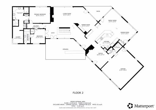 7011 Willow Creek Road - Main level floor plan